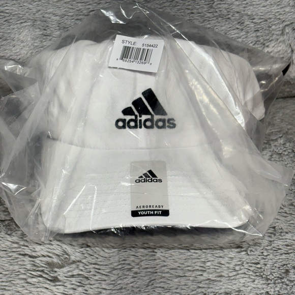 adidas Accessories - Adidas White and Black Curved Brim Hat